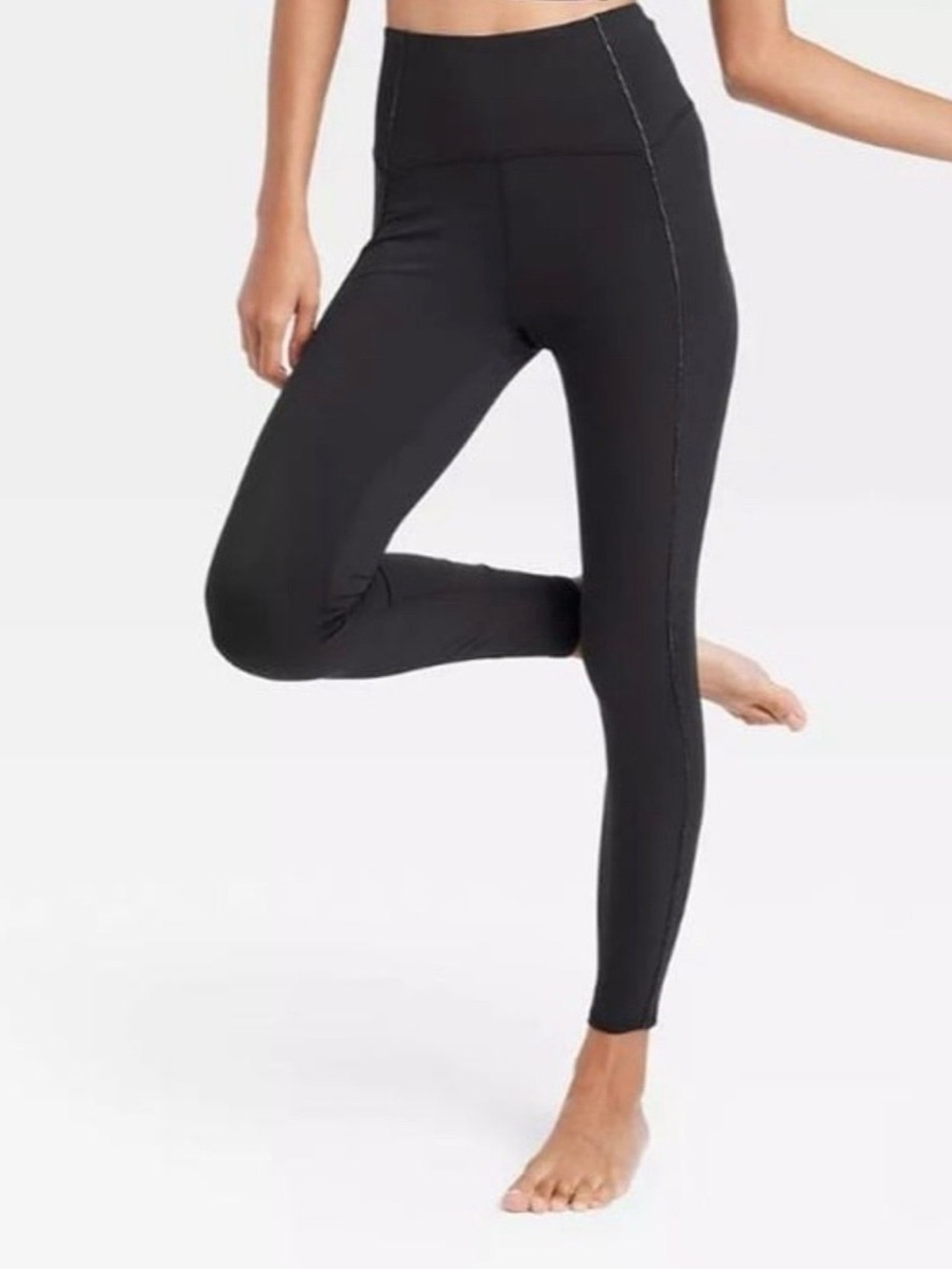 High-Rise Black Active Leggings